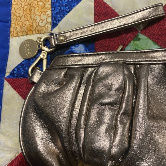 Botkier Bronze-Gold Leather Clutch Wristlet - Picture 3 of 16